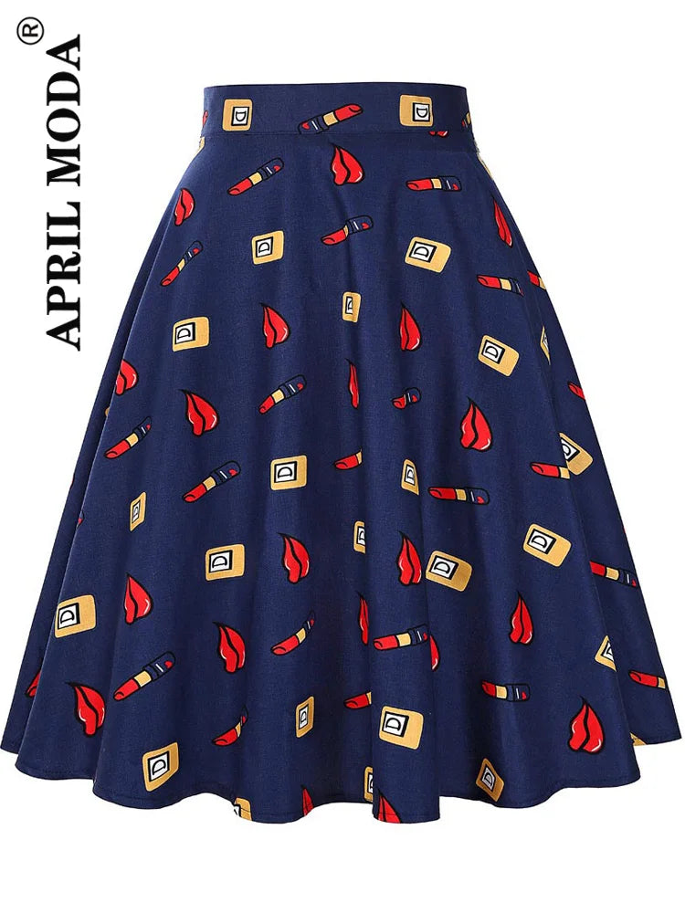 Polka Dot Midi Skirts
