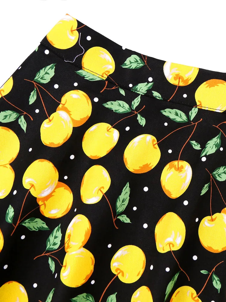 Polka Dot Midi Skirts