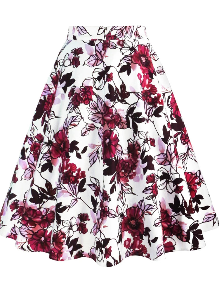 Polka Dot Midi Skirts