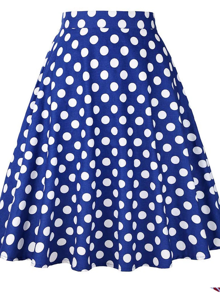 Polka Dot Midi Skirts