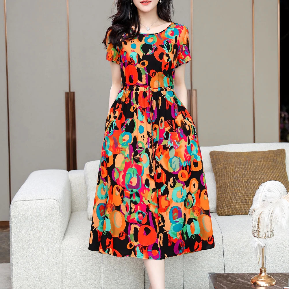 Multi-Color Floral Dresses